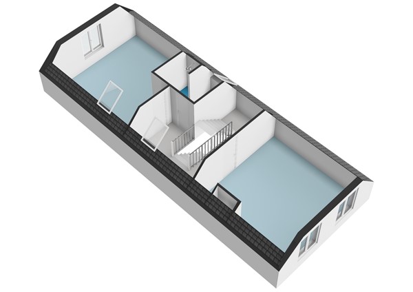 Floorplan - Nieuwe Mare 27, 2312 NL Leiden